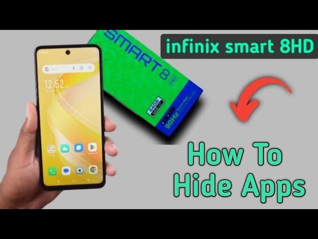 How to hide apps in infinix smart 8HD, unhide apps settings, set privacy password, hidden settings