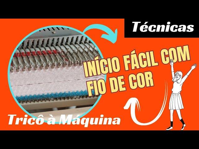 Iniciando tricô à máquina com o pente de inicialização ou montagem - tutorial/como fazer