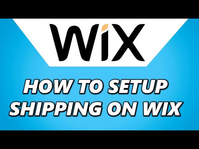 WIX Shipping Tutorial: How to Set Up Shipping Settings!
