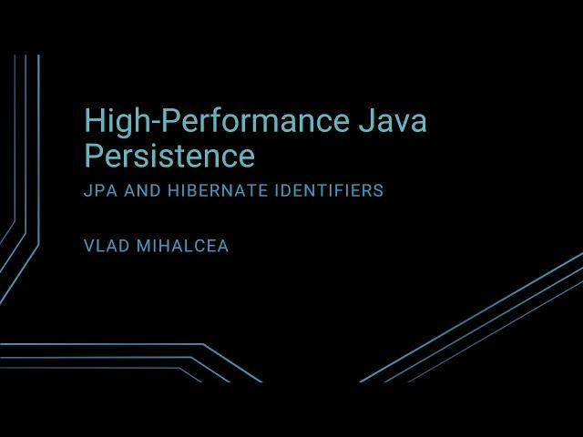 JPA and Hibernate identifiers