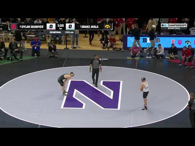 133 LBs: Drake Ayala vs. Dylan Shawver | Big Ten Wrestling Championship Semifinal | 3/8/25