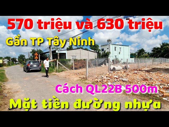 Đất đẹp giá rẻ 2 mặt tiền đường nhựa gần Chợ QL22B giáp TP Tây Ninh có thổ cư xây nhà ở dân cư đông