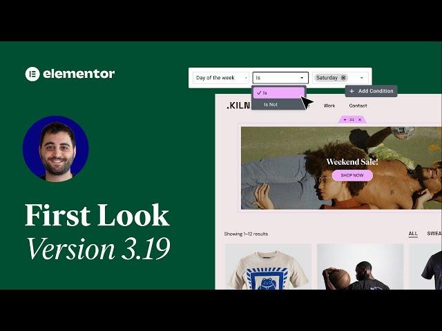 Elementor 3.19: First Look with Dean Issacharoff 