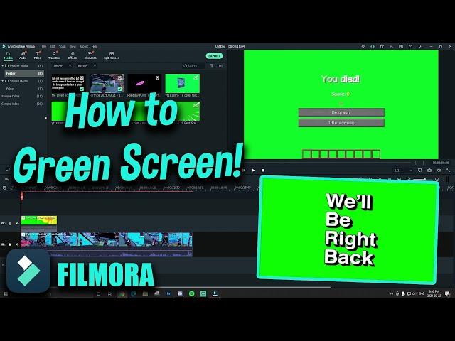 Green Screen Tutorial and *BEST* Green Screen Effects! | Filmora X