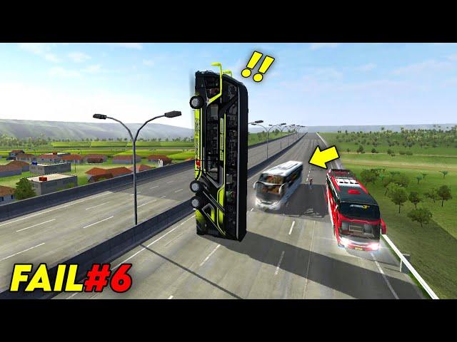 BUSSID FAIL COMPILATION #6 - Bus Simulator Indonesia Funny Moments (BUSSID FAILS)