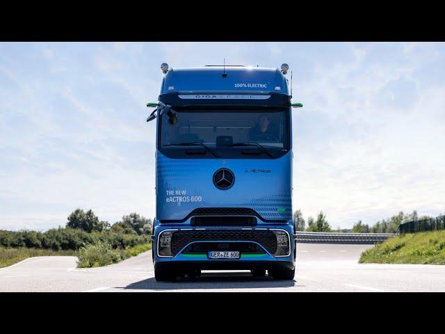 All New 2025 Mercedes e Actros 600 - Test Driving