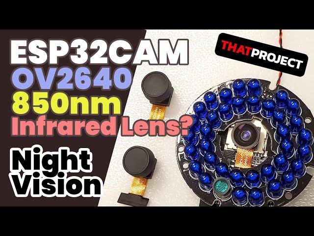ESP32CAM | OV2640 LENS For Surveillance Camera(ft. 160-degree wide-angle lens + 850IR)