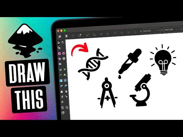 Inkscape Beginner Tutorial: Use Shapes To Draw Objects