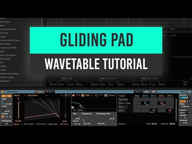 Gliding Progressive House Pad | Ableton Wavetable Sound Design Tutorial