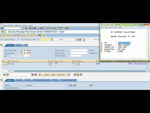 Goods Receipt In SAP | MIGO SAP | MIGO Transaction In SAP