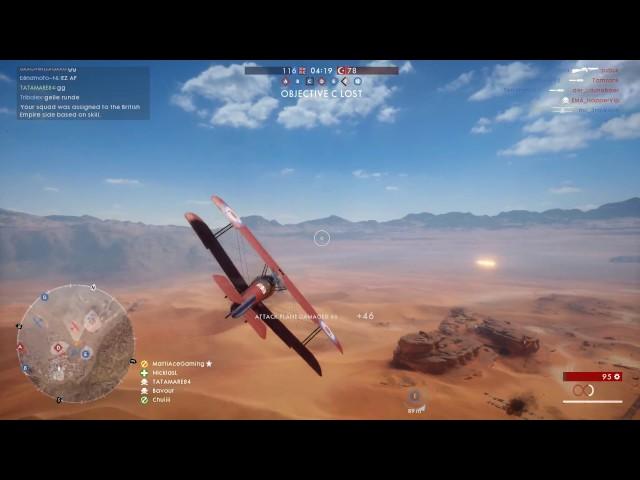 Battlefield 1 - 53-0 Fighter plane (Trench fighter)  - Sinai Desert conquest