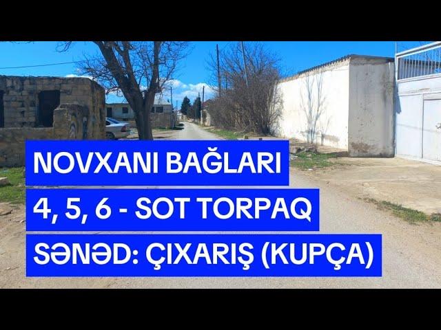NOVXANIDA 4, 5 , 6 SOT TORPAQ SAHƏSİ