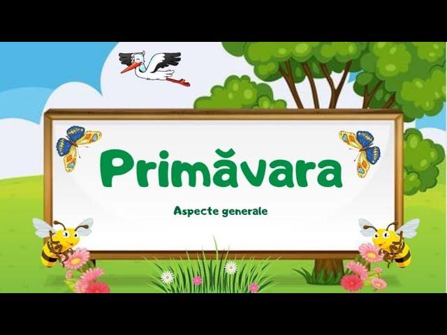 Primăvara |aspecte generale|cunoasterea mediului