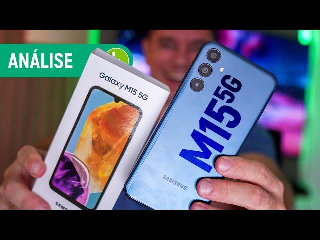 GALAXY M15 5G: MELHOR CELULAR BÁSICO para quem busca AUTONOMIA de BATERIA? | Análise / Review