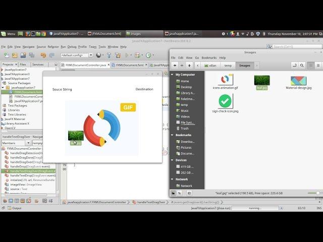 JavaFX Drag and Drop for Internal and External Communication