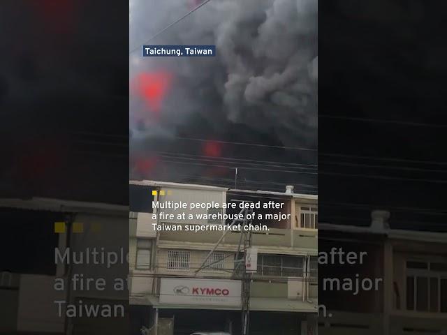 Deadly Fire Breaks Out at Taichung PX Mart Warehouse | TaiwanPlus News