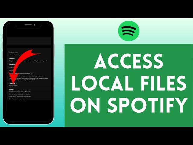 How to Access Local Files on Spotify (2024) | Import Local Files on Spotify