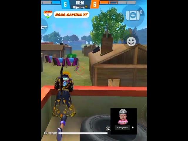 free fire game video noor gaming yt subscribe me please bro ️