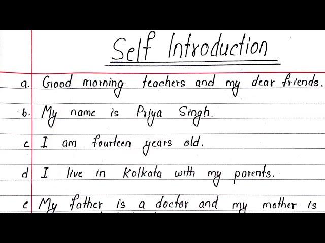 Self Introduction in English | PAS Education |