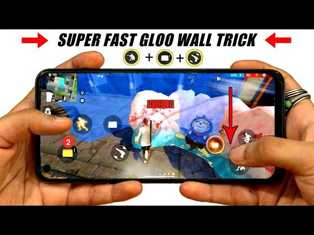 Super Fast Gloo Wall Trick  | Fast Sit-up Gloo Wall Trick | 2 Finger Fast Gloo Wall Trick "