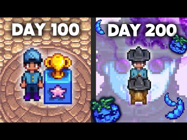 What can I accomplish in 200 DAYS of Stardew Valley?