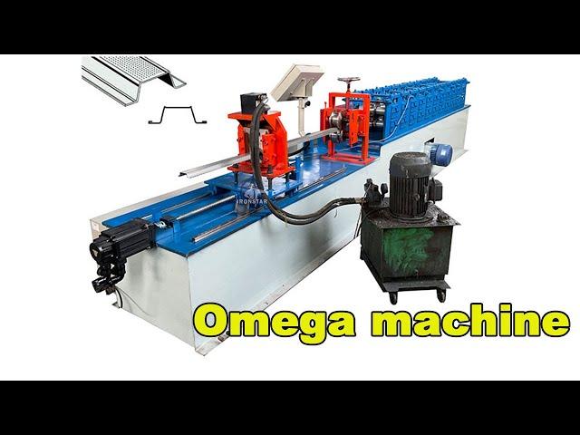 light omega roll forming machine | omega profile roll forming machine | omega machine for Chile