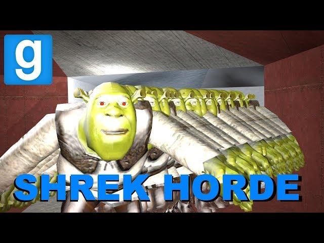 SHREK HORDE IN A MAZE!   Garry's mod Sandbox