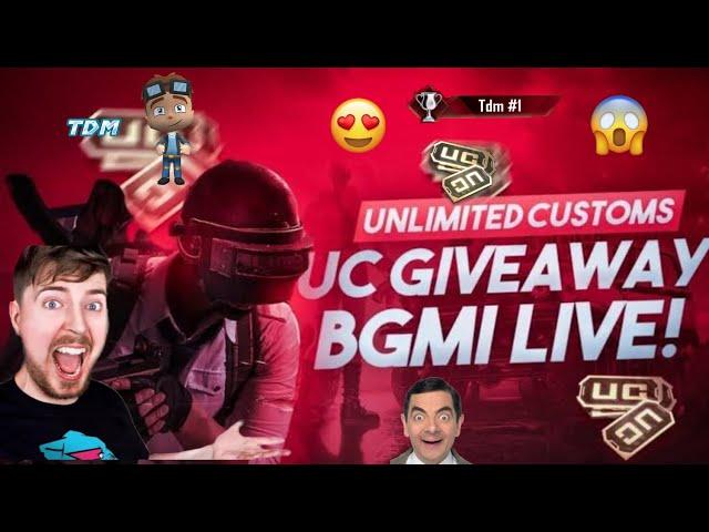 Live Unlimited Uc Giveaway l 1v1 tdm live bgmi unlimited case or uc giveaway #viral #shorts