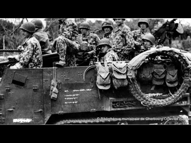 Footage+images of ww2 us camouflage uniforms in Normandy 1944 (operation cobra)