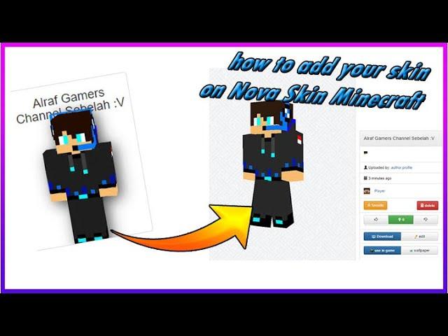 How To Upload Your Skin Minecraft In Nova Skin