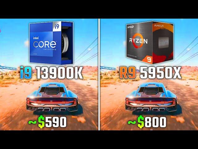 INTEL i9-13900K vs RYZEN 9 5950X | Test in 6 Games