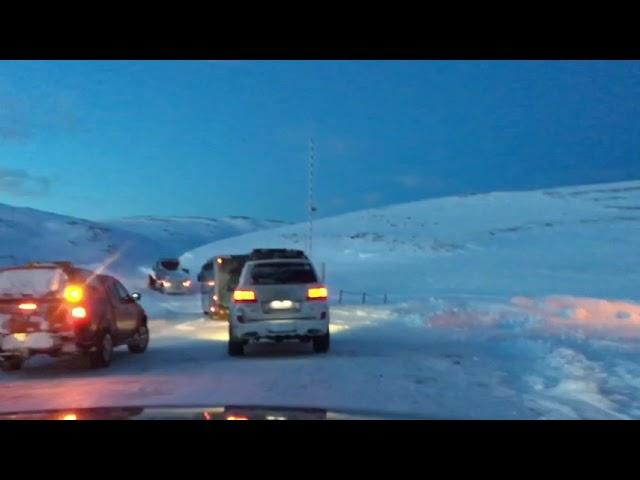 2017 Full record of winter journey to NordKapp (North Cape) from the starting point of convoy