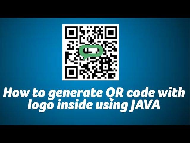 How to generate QR code with Image using JAVA