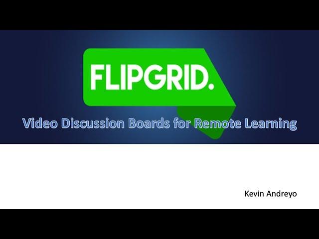 Flipgrid for Beginners