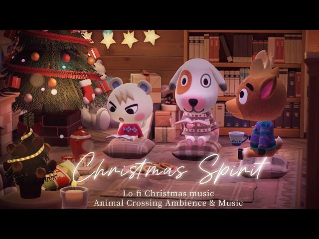 Getting in the Christmas Spirit in Animal CrossingLo-fi Christmas songs and Fireplace Crackling