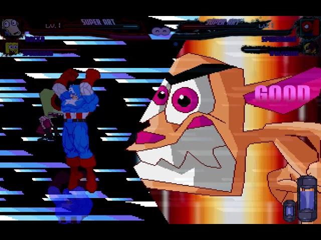 Mugen Request Team Rocko vs Team Spider-Man