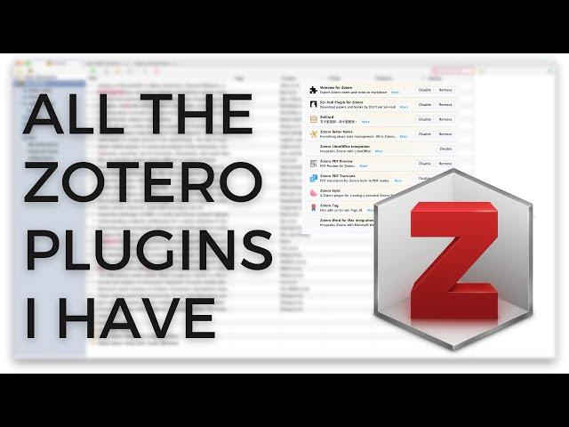 all Zotero plugins I have | why i haven't been using Zotero lately?