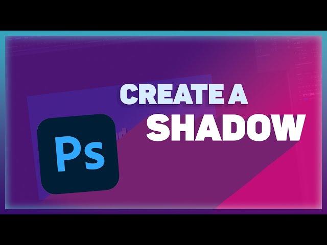 Drop Shadow in Photoshop! Beginners Tutorial - 5 Minutes