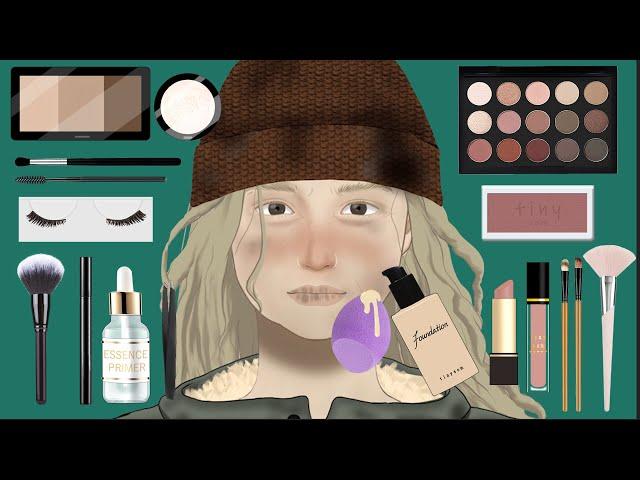 [ASMR] 여성 노숙자(Homeless Woman) 메이크오버 애니메이션 / Homeless Woman makeover animation