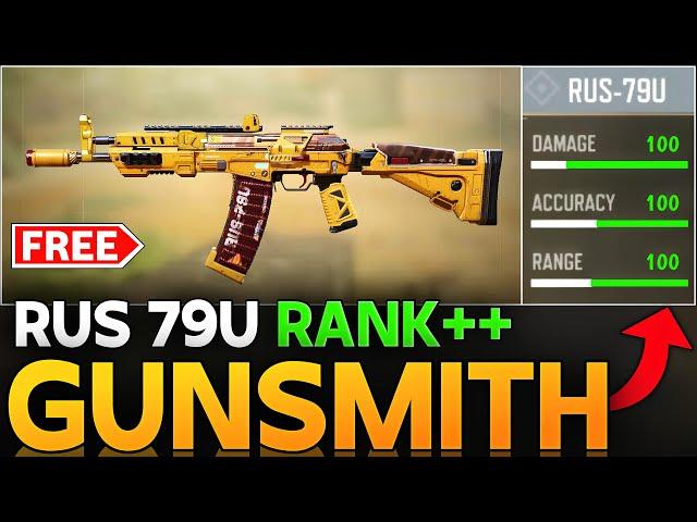 RUS-79U BEST LOW RECOIL GUNSMITH CALL OF DUTY MOBILE  | RUS 79U FREE SKIN |