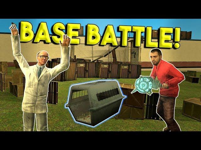 BASE BUILD & CAPTURE CHALLENGE! -  Garrys Mod Gameplay - Gmod Multiplayer Sandbox Challenge