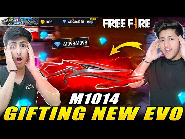 Gifting New Evo M1014 And 10,000 Diamond  To My Brother - Garena Free Fire