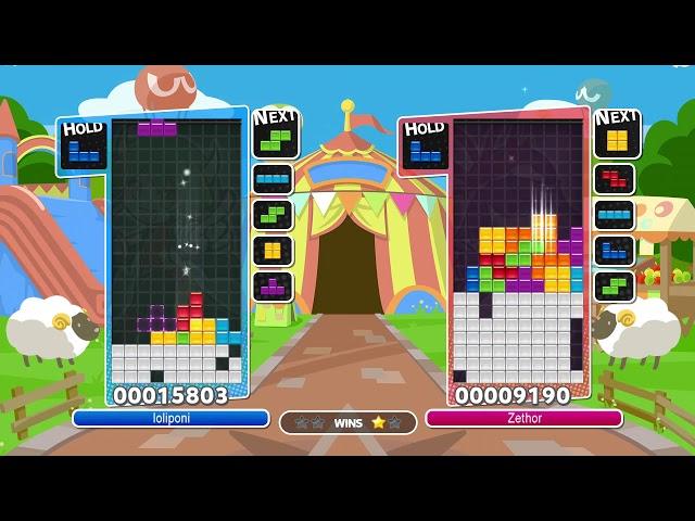 Puyo Puyo Tetris - Zethor vs. loliponi (Ranked Match)