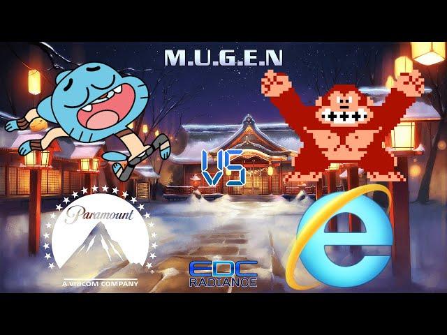 EDC Radiance MUGEN #36: Gumball & Paramount Pictures vs Donkey Kong & Internet Explorer