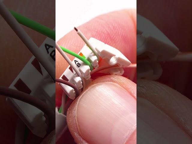 How to Wire Up #Ethernet #Keystone Jacks WITHOUT special tools!! (Toolless #CAT6 #RJ45 Wall Jack)