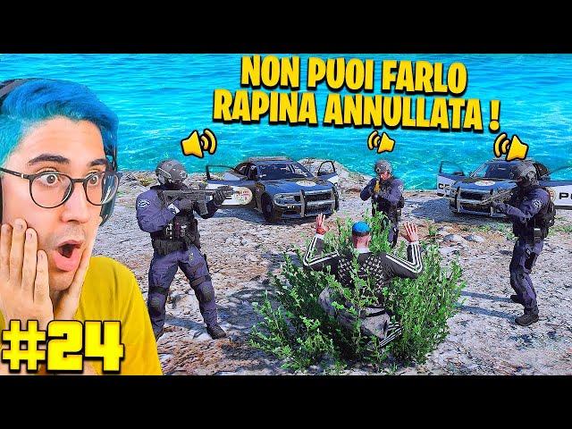 MI NASCONDO DENTRO UN CESPUGLIO E ANNULLANO LA RAPINA su GTA5 RP (AHIAAA ADVENTURE EP.24)