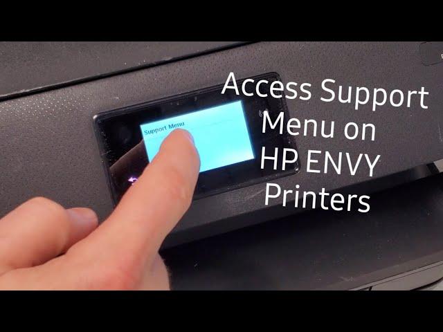 How to Access Printer Secret Menu Reset HP ENVY 7155 5540 4520 4516 4512 6255