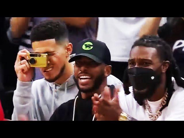 Skylar Diggins CLUTCH Layup Has Devin Booker Taking Photos in Game 2 WNBA Finals! 