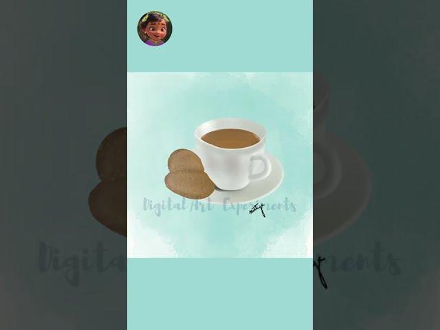 How to draw coffee in procreate  #shorts #drawing  #procreate