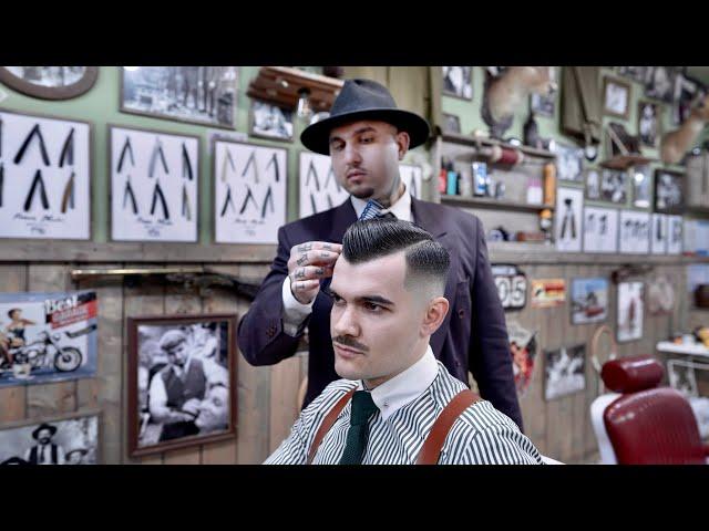  ASMR BARBER - Time for a CLASSIC HAIRCUT - SKIN FADE with a PART